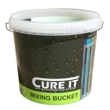 Cure-It Printed Mixing Bucket 10 Litre (GRP Roofing)