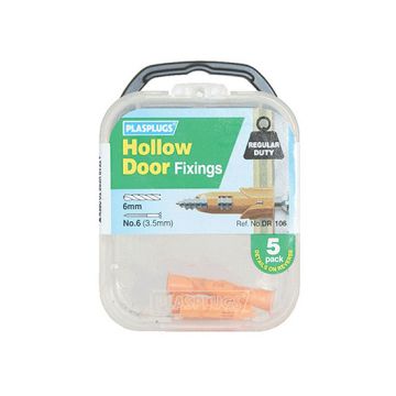 Plasplugs Hollow Door Fixings DR106 - Pack of 5