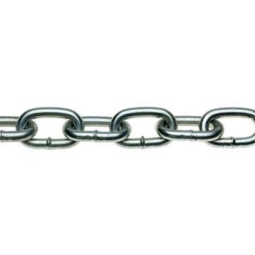 Eliza Tinsley 3815-164 7.0 x 30mm Proof Coil Chain Zinc Plated - Per Metre