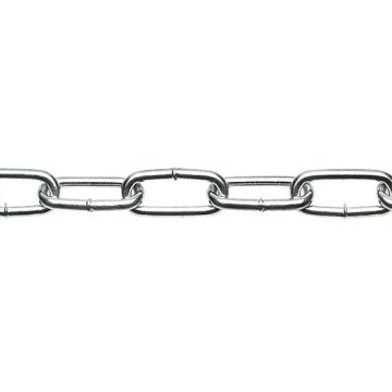 Eliza Tinsley 3442-209 BZP 6mm Welded Long Link Chain - Metre