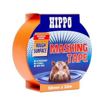 Hippo H18461 Rough Surface Orange Masking Tape - 30 Metres x 50mm