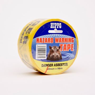Hippo H18437 Asbestos Hazard Warning Tape - 66 Metres x 50mm