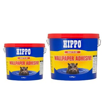 Hippo Ready to Use Wallpaper Adhesive - 2.5 and 4.5kg