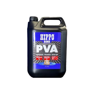 Hippo H18746 Waterproof PVA Adhesive & Sealer - 5 Litre Jerry