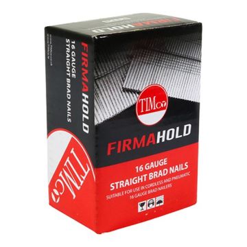 Firmahold BSS16 Stainless Steel 16g Straight Brads (2000) No Gas