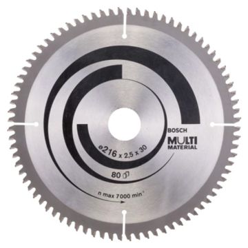 Bosch Multi Material Circular Saw Blade 80T Negative Rake - 216mm