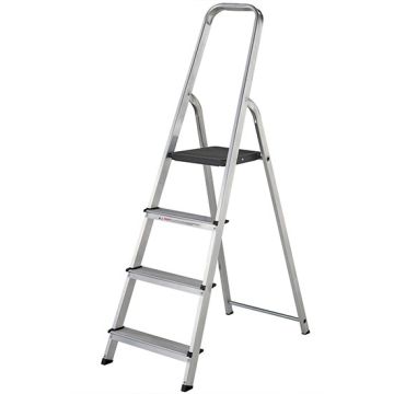 Werner Aluminium EN131 Professional High Handrail Platform Ladder (1)