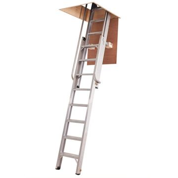 Werner 30634000 Deluxe Stairway Aluminium Loft Ladder - 2310 to 3250mm
