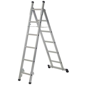 Werner 7101318 3 Way Aluminium Combination Ladder (Stepladder, Extension Ladder, Stairway Ladder) EN131 Professional