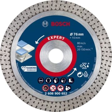 Bosch Expert Hard Ceramic Diamond Cutting Disc 76mm x 10mm Bore