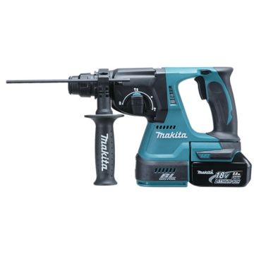 Makita DHR242RTJ 18 volt Brushless SDS Drill c/w 2 x 5ah Batteries, Charger & Case