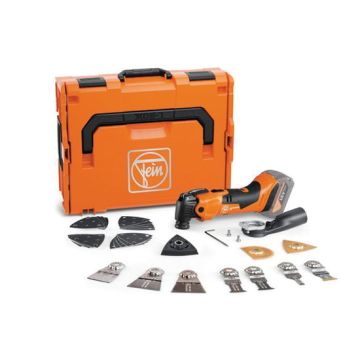 Fein Multimaster AMM 500 PLUS TOP SELECT 18v Multitool with 30 Accessories Body Only Carry Case