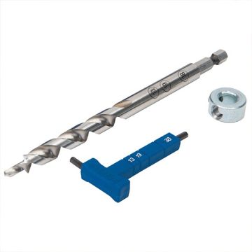KREG KPHA308-INT Easy-Set Drill Bit with Depth Gauge / Collar /Wrench