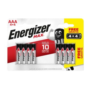 XMS22BATTAAA Energizer 4 + 4 AAA Battery Pack