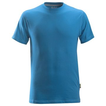 Snickers 2502 Classic T-Shirt With Logo Ocean Blue