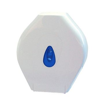 Jumbo Toilet Roll Dispenser White Plastic SWKN JD