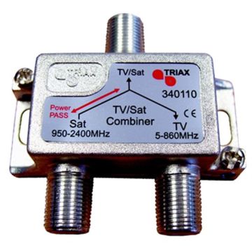 Grax Triax Indoor UHF/Sat F Type Combiner - AE9589