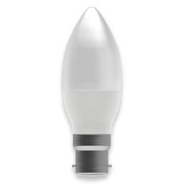 Bell 05842 7w BC LED Candle - Warm White - Opal