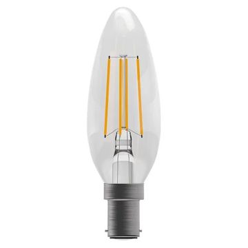 Bell 4W LED Filament Clear Candle - SBC, 4000K - 60113