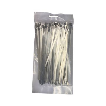 Stainless Steel 4.6mm R/Ball Cable Tie Pack 100