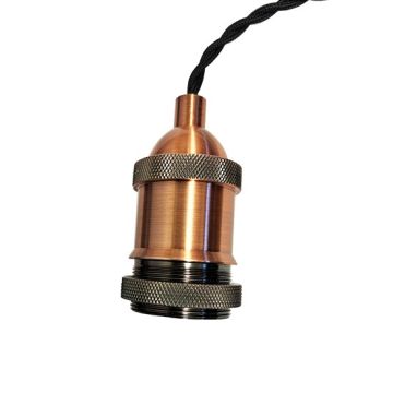 Forum INL-27988-ACOP Dale Cable Suspension Antique Copper/Black Twisted Cable