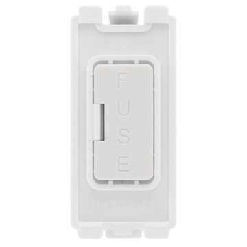 BG RFUSE White 13A Fuse Holder Module With Fuse