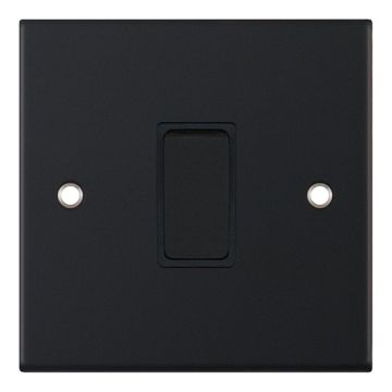 LGA Selectric Matt Black - Black Insert 2 Way Switch