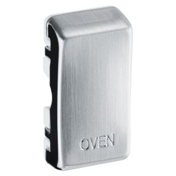 BG Switch Cover - Oven - Brushed Steel