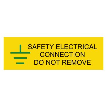 iSigns - Safety Electrical Connection - Self Adhesive Vinyl Label IS0610SA (10 Pack) - 75 x 25mm