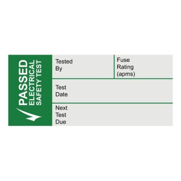 iSigns - Pass Test Write On Labels - Self Adhesive Vinyl Label IS49250R (250 Pack) - 35 x 15mm