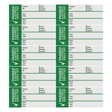 iSigns - Pass Test Write On Labels - Self Adhesive Vinyl Label IS1750SA (50 Pack) - 35 x 15mm