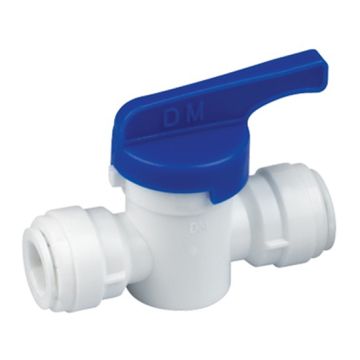 Water Filter Push Fit Lever Shut Off Valve