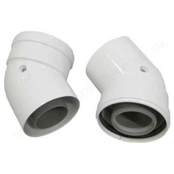 Baxi Pair 45° Bends 720647901 for Platinum and Duo Tec