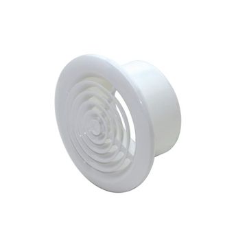 Domus White Round Ceiling Diffuser 125mm (Loose) - 5907W