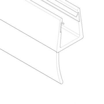 Aqualux In-line Blade Seal for Pivot Door - 2000 x 6mm