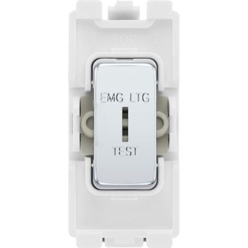 BG 20AX Key Switch Emergency Light Module Polished Chrome RPC12EL