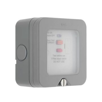 BG Storm 13A Fused Connection Unit With RCD Protection IP66 - WP55RCD