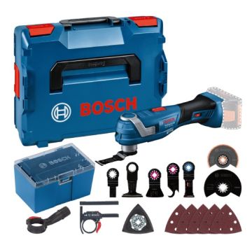 Bosch GOP 18V-34 Brushless Starlock Multi Cutter (Body Only), L-Boxx & 16-Accessories