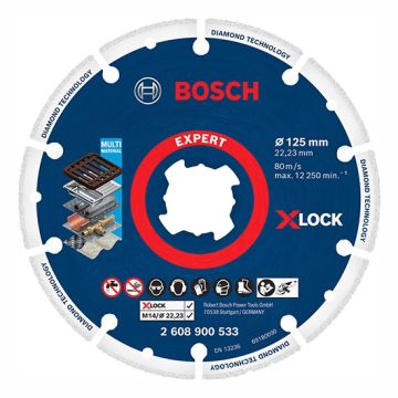 Bosch Diamond Metal Wheel  X-Lock 125mm Cutting Disc 