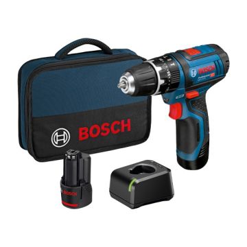 Bosch GSB 12V-15 Cordless Combi 2 x GBA 2.0Ah & GAL 12V-20 with Tool Bag