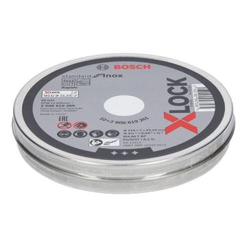 Bosch X-Lock Extra Thin Inox Cutting Disc – Tin of 10