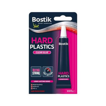 Bostik Glu & Fix Hard Plastics Clear Adhesive 20gm Tube