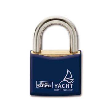 Burg Wachter 460-Ni Solid Brass Body Stainless Shackle Padlock