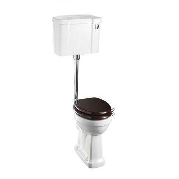 Burlington Low Level WC Pan with Horizontal Outlet - White