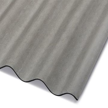 Cemsix Corrugated Fibre Cement Roofing Sheet 3050mm (1016mm cover) - Natural Grey