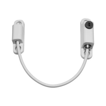 Chameleon CH10001 150mm White Locking Cable Window Restrictor