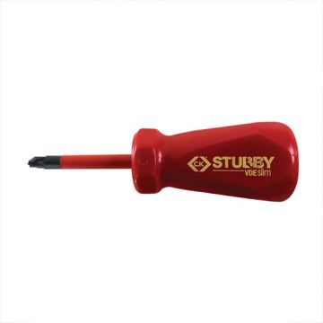 CK Tools T48343-2 Stubby VDE Screwdriver - PZ2 x 46