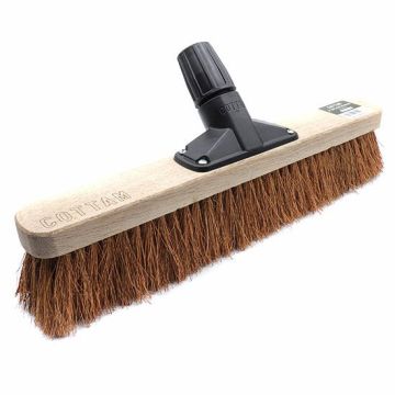 Cottam BPL00011 18" Coco (Soft) Broom Head With Rapid Handle Attachment