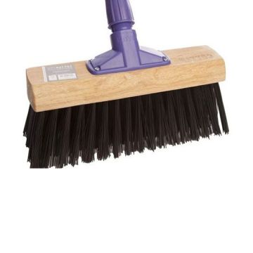 Cottam BYS00005 13" Heavy Duty Medium Synthetic Broom Head With Rapid Handle Attachment