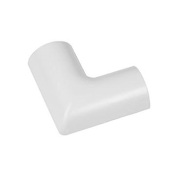 D-Line FLFB3015W Half Round Flat Bend Trunking - Pack of 2 - 30 x 15mm